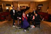 From left Aidan Harbinson, Sarah Stewart, Tina Calder, Kris Byers and Albert Hamilton