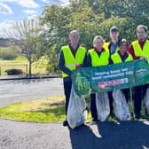 The team from Spar Tandragee, who cleaned up 14 bags of rubbish.