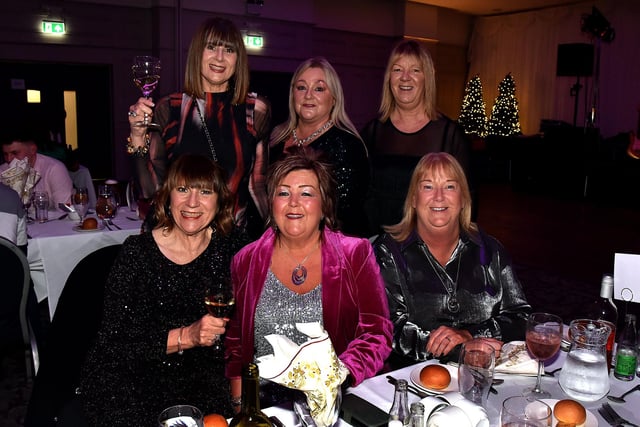 A group of good friends from the Portadown area pictured at the Seagoe Hotel Christmas Party Night on Friday. PT51-260.