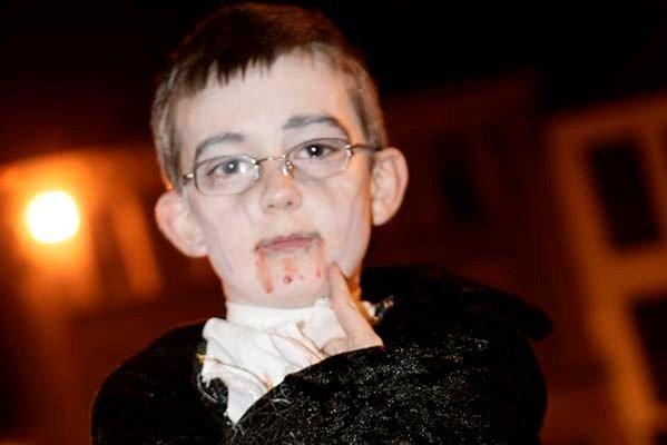 HALLOWEEN FUN...Robbie Morrison enjoying the Hallowe'en happenings in Coleraine Town Centre in 2010