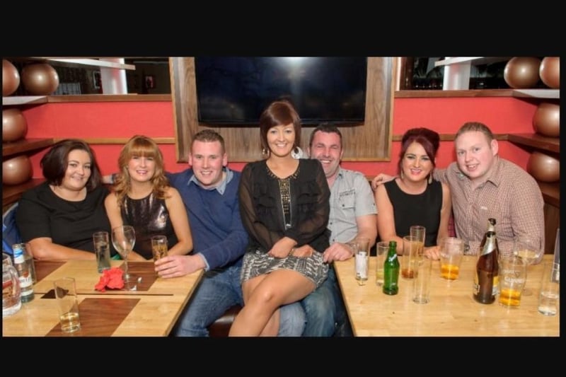 Cathy McGlone and friends enjoying the 2013 celebrations in the Time Bar+Venue.