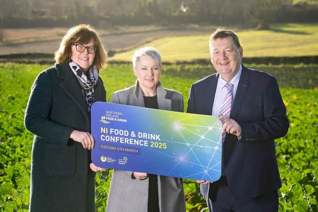 L-R: Sharon Gilmore, FSA, Grainne Moody, Invest NI and Michael Bell, NIFDA.