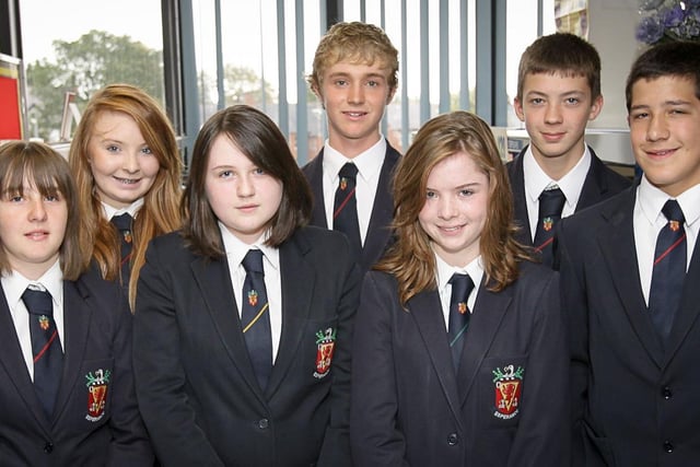 Winners  at Junior prize day at Wallace High in 2010