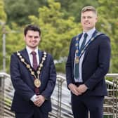 Lisburn & Castlereagh City Council has elected Councillor Kurtis Dickson (Alliance) as the new Mayor with Councillor Ryan Carlin (Sinn Fein) taking up the post of Deputy Mayor. Pic credit: LCCC