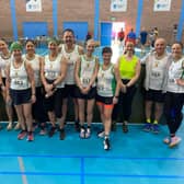 Harriers at the Larne 10-mile race.