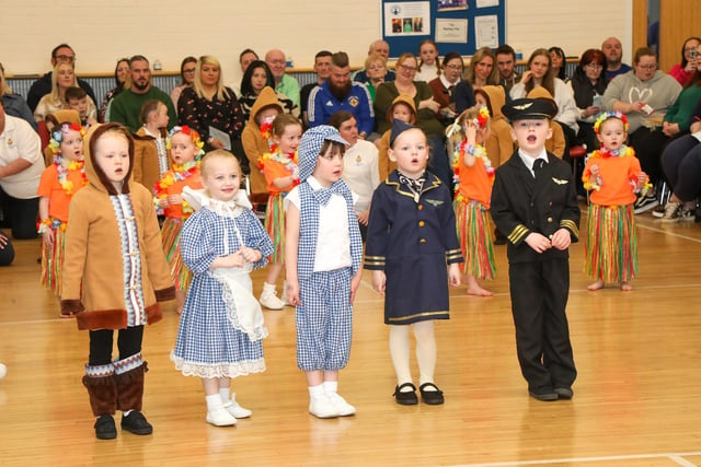 Some of St Paul's GB's youngest members take the audience 'Around the World'