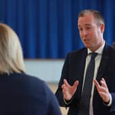 Education minister Paul Givan has rejected applications for integrated status for two schools in Bangor over a low percentage of pupils from a Catholic background.