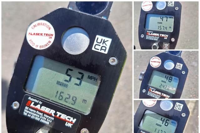 A number of drivers were caught speeding within a 30mph zone in Magherafelt. Pictures: PSNI