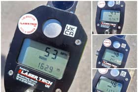 A number of drivers were caught speeding within a 30mph zone in Magherafelt. Pictures: PSNI
