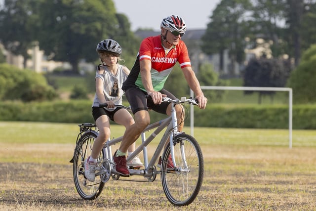 The new all ability cycles were a big hit at Council's recent all inclusive family event at Limavady's Roe Mill Recreation Grounds. Credit MCAULEY MULTIMEDIA