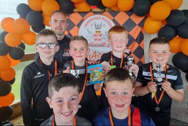 The Under 8 squad at Tandragee Rovers Football Club were pictured at a special awards night at their clubhouse in Tandragee, Co Armagh on May 24.
