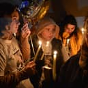 There was a big turnout for Wednesday night's vigil for Odhrán Kelly despite winds and heavy rain.