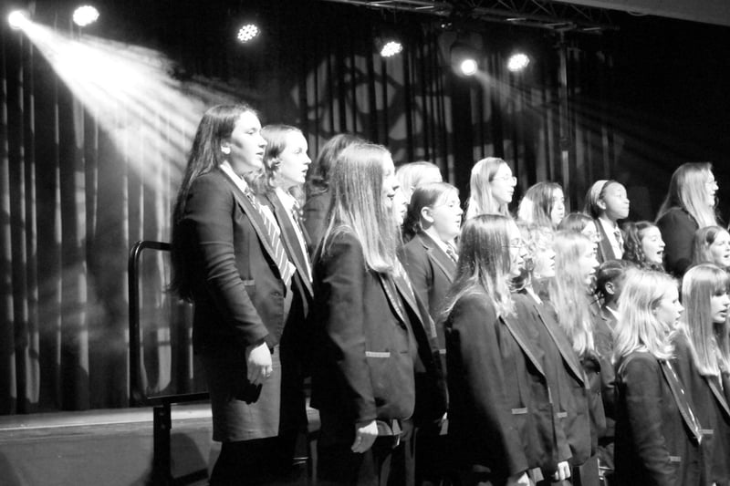 A section of the Junior Choir pictured at the Evening of Music and Song at ICD. Credit: Ita Darragh