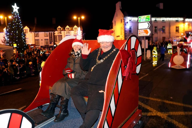 Pictured at the switching on of Ballycastle Christmas Lights