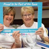 Northern Trust volunteers Susan Hoy and Evelyn Redmond pictured at a recent celebration event. Picture: Northern Trust