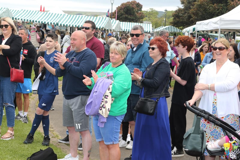 There was a good turnout for events at the festival on Saturday.