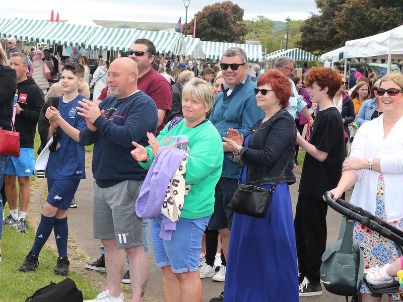 There was a good turnout for events at the festival on Saturday.
