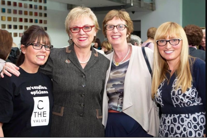 Laura McIlroy, Valerie Dixon, Clare Watson and Anne McCandless before the Mayor's Charity Fashion Show in 2012.