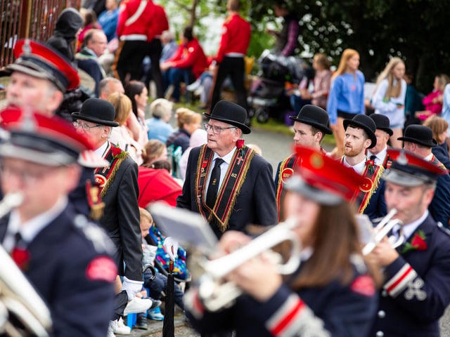 On parade on Saturday.