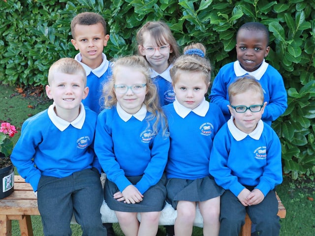 The new P1 class at Portadown Independent Christian School.