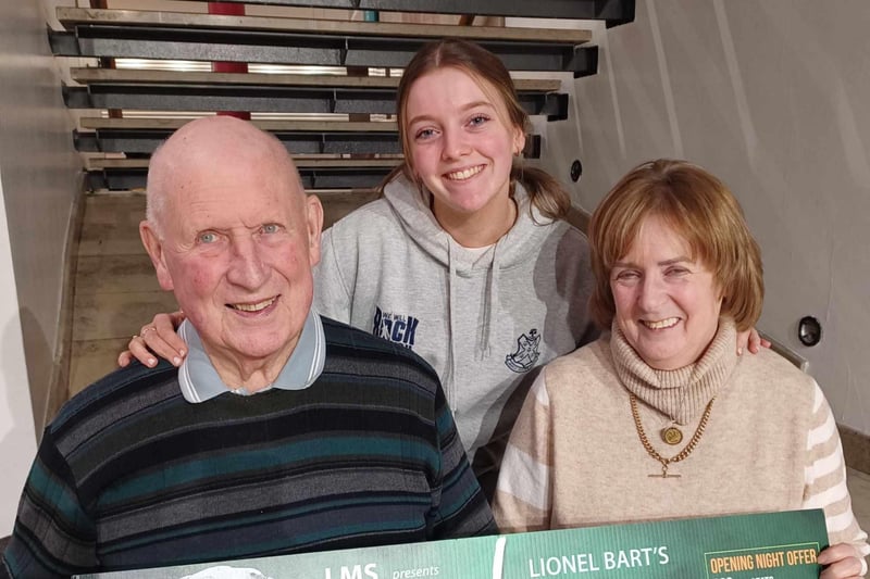 Three generations - Donald Hill with granddaughter Holly Deane and daughter Christine Deane.