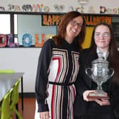 Mrs McCann with Ellie at the St Patrick's Academy prize day