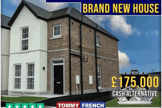 Brand new house in Craigavon which was won by Tyler Burns, a new dad whose partner Erin McCormac gave birth just days before this massive win on Tommy French Competitions.