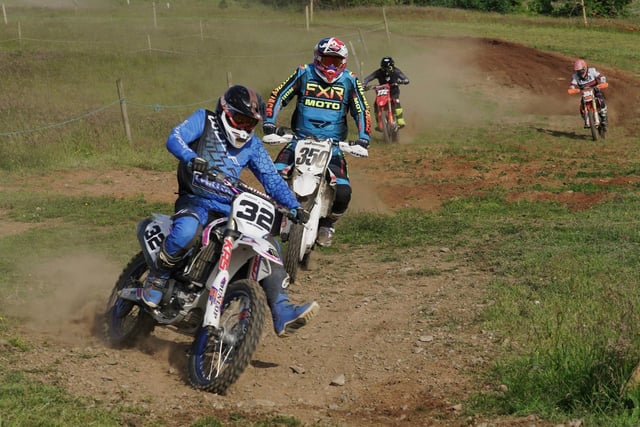 Trevor Caldwell, Sam Simpson, Kyle Hamilton & Colin Davidson during qualifying at Laurelbank.