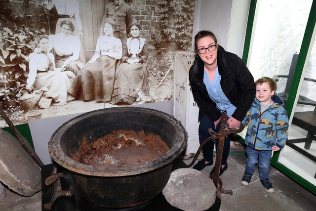 Sarah Calin from Causeway Coast and Glens Borough Council with her son Jack pictured at the opening of Ballycastle Museum on Castle Street