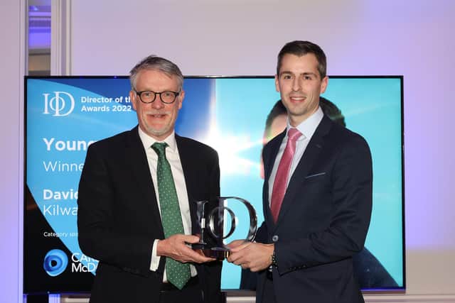 David Smith won the Young Director of the Year category at the 2022 Institute of Directors Northern Ireland (IoD NI) Director of the Year Awards.