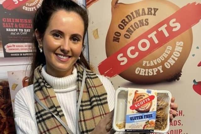 Jodie Brown is the sales and marketing manager at Scott’s Crispy Onions in Aghadowey. Credit Scotts Onions
