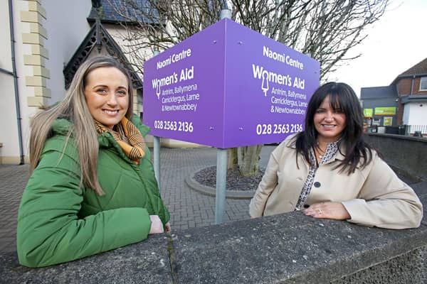 Bronagh O’Boyle, Reconnect Project Worker at Women's Aid ABCLN and trustee of The Gallaher Trust, Alison Moore.