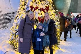 Children and their families from the South Eastern Health Trust area who enjoyed the recent trip to Lapland.
