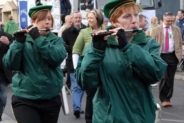 Flautists with the Pride of Eireann Flute Band.