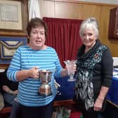 Hazel Campbell had great success at the WI Festival of the Spoken Word. She was awarded the Phillipine McCoy Trophy for humourous verse and the Aileen Chapman Trophy for a poem written by a WI member.