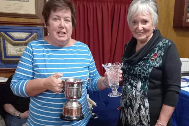 Hazel Campbell had great success at the WI Festival of the Spoken Word. She was awarded the Phillipine McCoy Trophy for humourous verse and the Aileen Chapman Trophy for a poem written by a WI member.