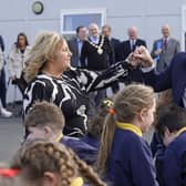 DUP Education Minister Paul Givan - seen here taking part in a ceili dance during a visit to Irish language-medium school - would be a popular choice with traditionalist elements of the party for the deputy leadership. He was appointed First Minister during Edwin Poots brief tenure as DUP leader.  Photo: Niall Carson/PA Wire