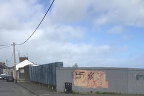 Racist Graffiti which appeared in Lurgan