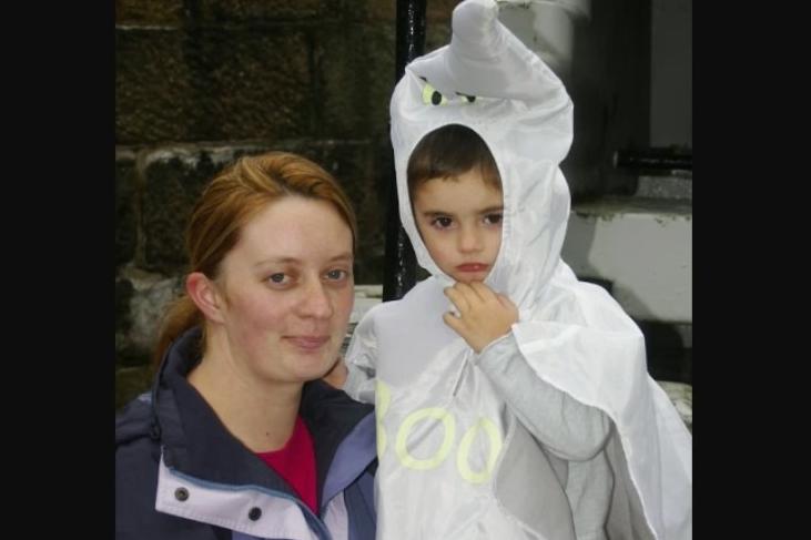 Caroline and Dylan Hughes attended the Halloween Howler at Carrick Castle in 2007