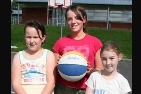 Sophie Brown ,Jordan Leigh Collins and Kirsty McClean having a great time at the Carrickfergus summer scheme in 2007.
