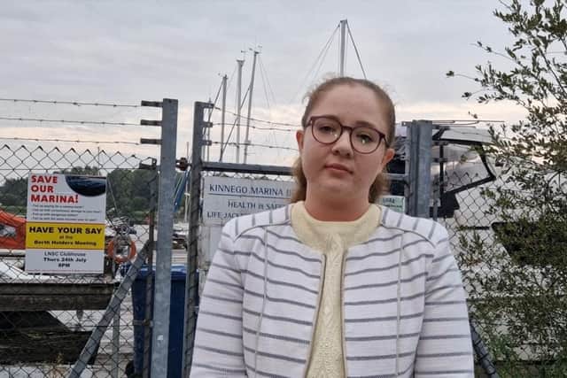 Deputy Lord Mayor of Armagh City, Banbridge and Craigavon Borough Council, Councillor Jessica Johnston, attended a meeting at Lough Neagh Sailing Club to discuss the serious disrepair of Kinnego Marina among other issues.