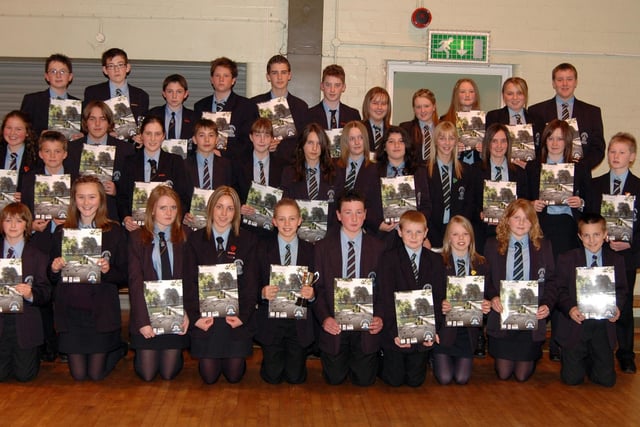 Dromore High School pupils who received awards for exemplary conduct in 2006