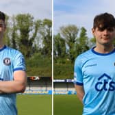 Warrenpoint Town announced the arrivals of Adam Carroll (left) and Lorcan Forde on Monday.