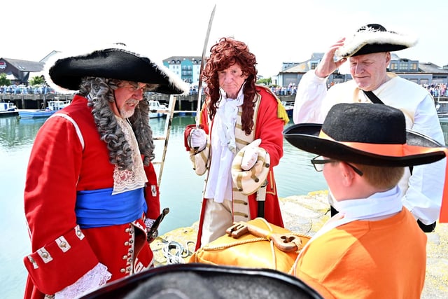 The long-running Orange pageant marked the landing of King William at Carrickfergus on his way to the Battle of the Boyne in 1690.