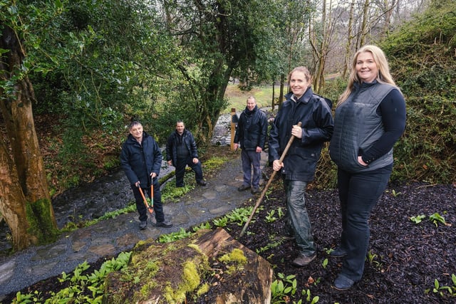 The Montalto Estate gardening team at the launch of the new Lost Garden Trail.