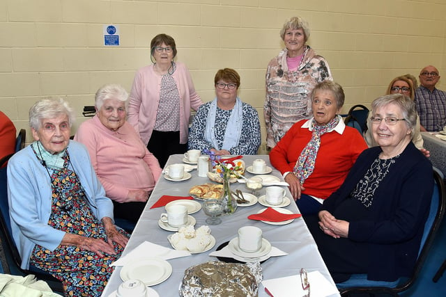 Members of the Richhill Presbyterian Tuesday Morning Club who attended a special afternoon tea event to celebrate the coronation. PT17-262.
