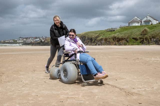A pioneering initiative to make the beach at Portstewart more accessible to those with disabilities has been recognised with a nomination in the 2023 National Lottery Awards. Credit National Lottery