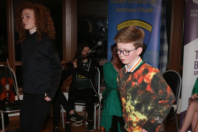 Pictured at the Irish Language event held at Armoy GAC, organised by the Good Relations Department of Causeway Coast and Glens Borough Council
