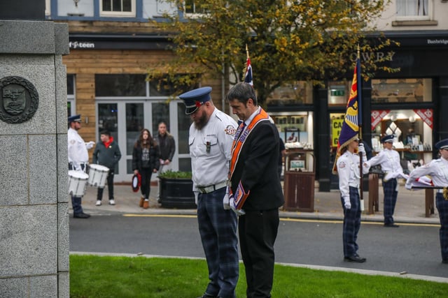 Wreaths were laid at the UDR Memorial