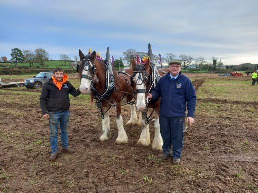 Declan, Jack, Bobby, and David Anderson at the Magherafelt Ploughing Society's annual ploughing match.